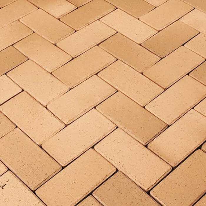 Клинкерная брусчатка Penter Husum gelbbunt nuanciert, 200x100x45 мм