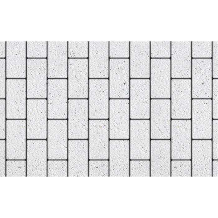 Плитка тротуарная Прямоугольник (Ла-Линия) Б.2.П.6 Стоунмикс белый 200x100x60 мм