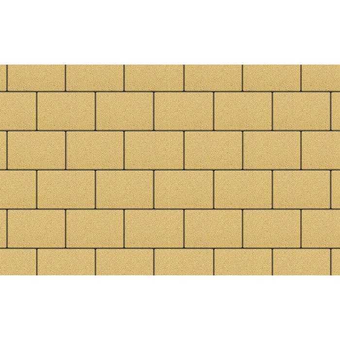 Плитка тротуарная Прямоугольник (Ла-Линия) Б.1.П.8 гранит желтый, 300x200x80 мм